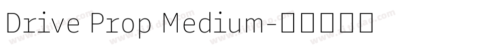 Drive Prop Medium字体转换